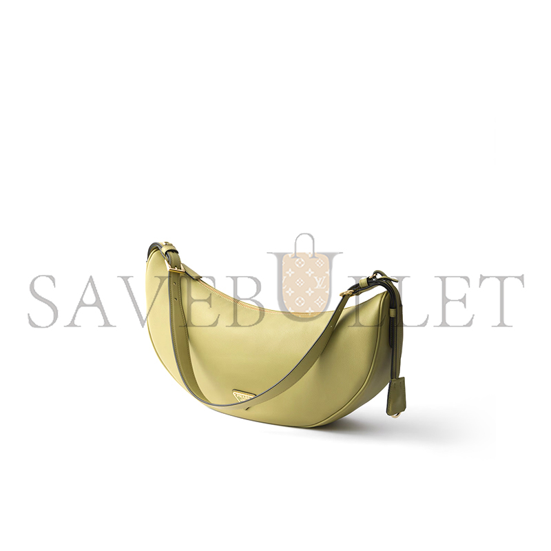 PRADA DEMI-LUNE LARGE LEATHER SHOULDER BAG 1BC255 (42*19.5*8.5cm) PRADA DEMI-LUNE LARGE LEATHER SHOULDER BAG 1BC255 (42*19.5*8.5cm)